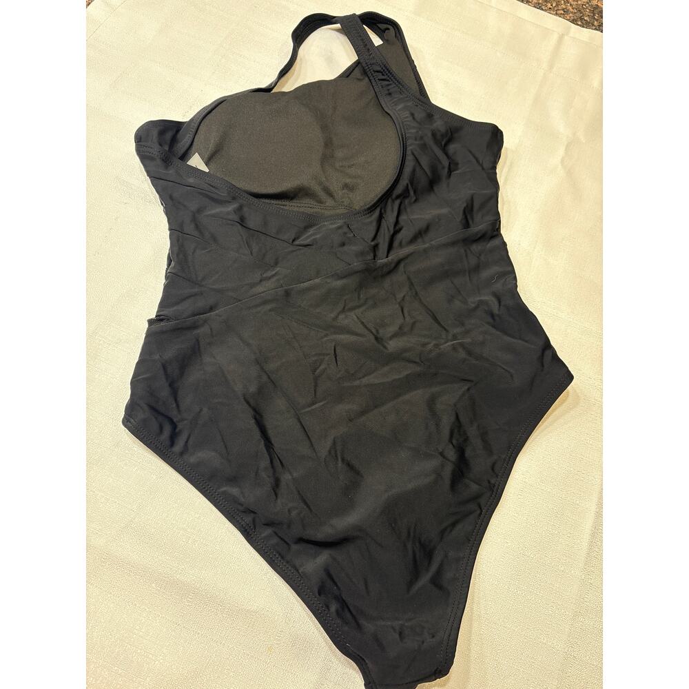Pink Lily Black One Piece Beyond the Sea Swimsuit Size M - Picture 4 of 6